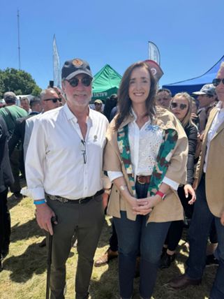 Bryan Ganz with Victoria Villarruel, Vice President of Argentina