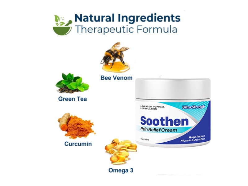 Soothen Pain Relief Cream Topical Anti-Inflammatory Salve to Reduce Arthritis Symptoms, Muscle and Joint Pain Ingredients