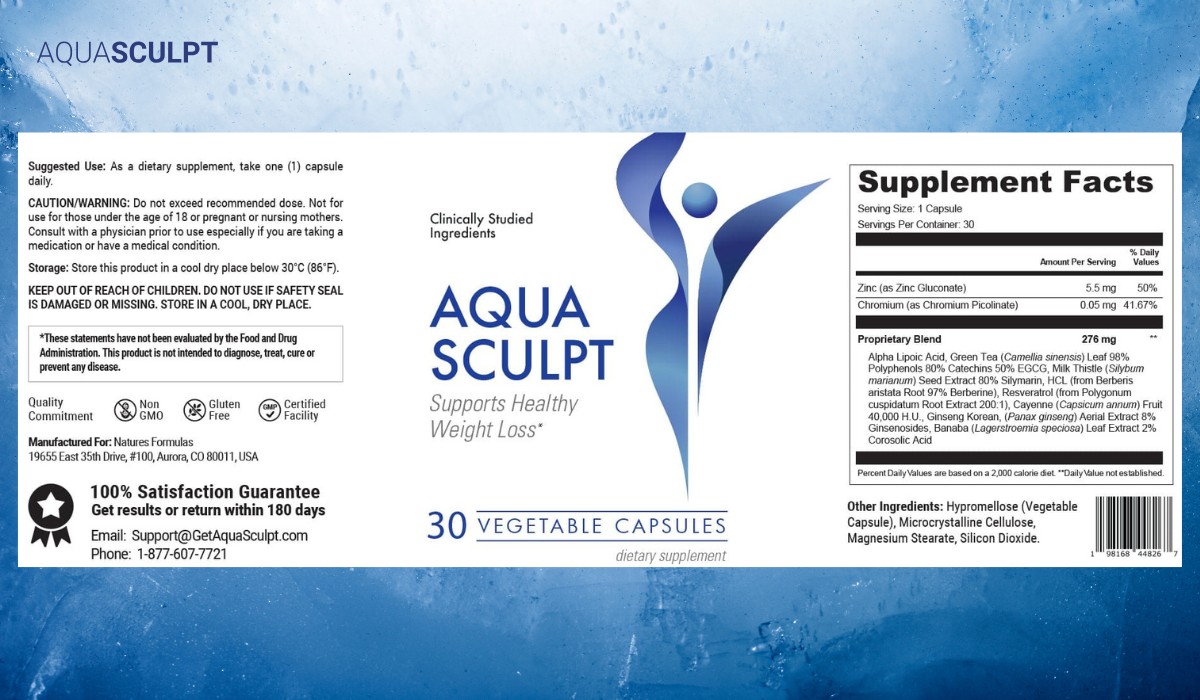 Aqua Sculpt Supplement Facts