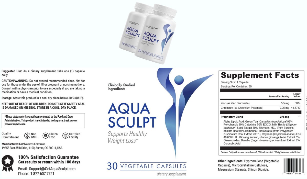 Aqua Sculpt - Supplement Facts