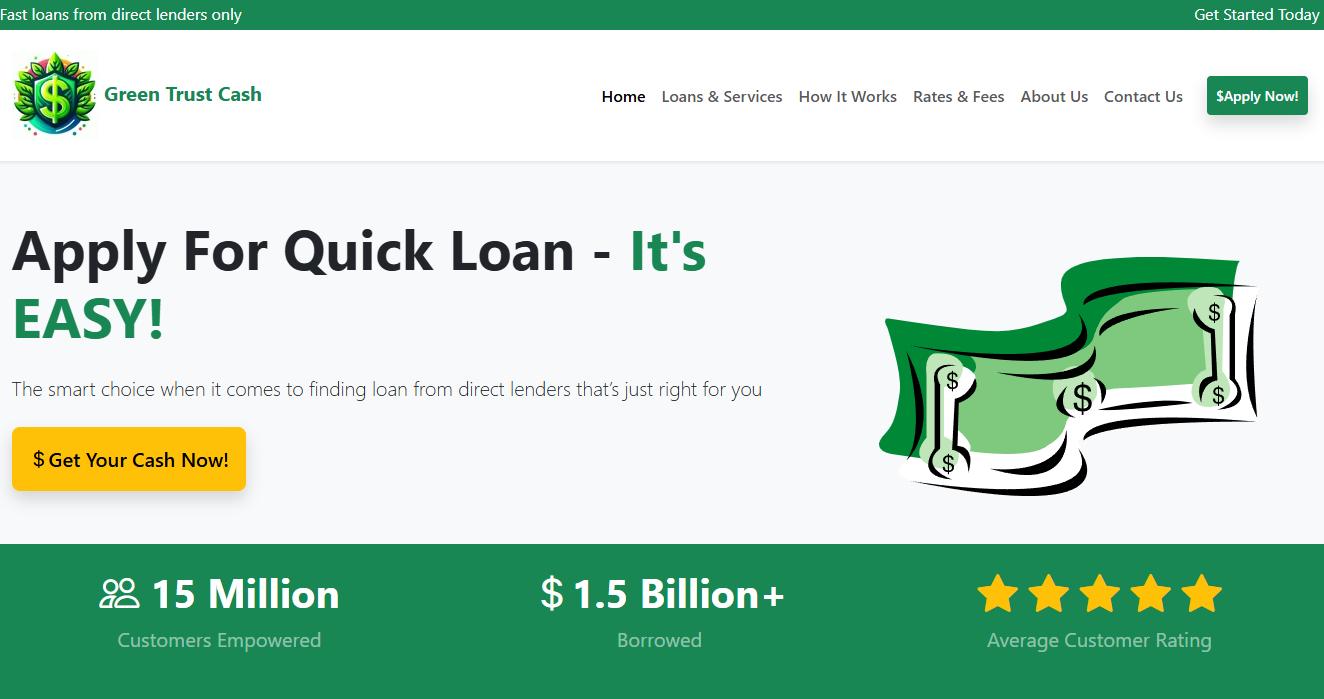 Green Trust Cash - dashboard