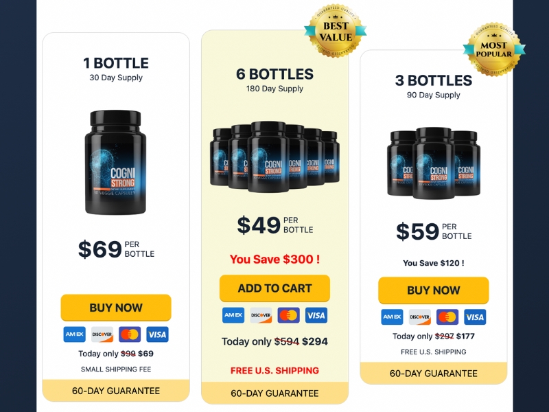 CogniStrong The Brain Health Supplement Formulated Around a Memory Loss Discovery Prices
