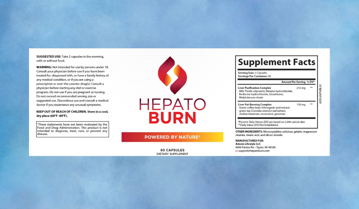 HepatoBurn Supplement Facts