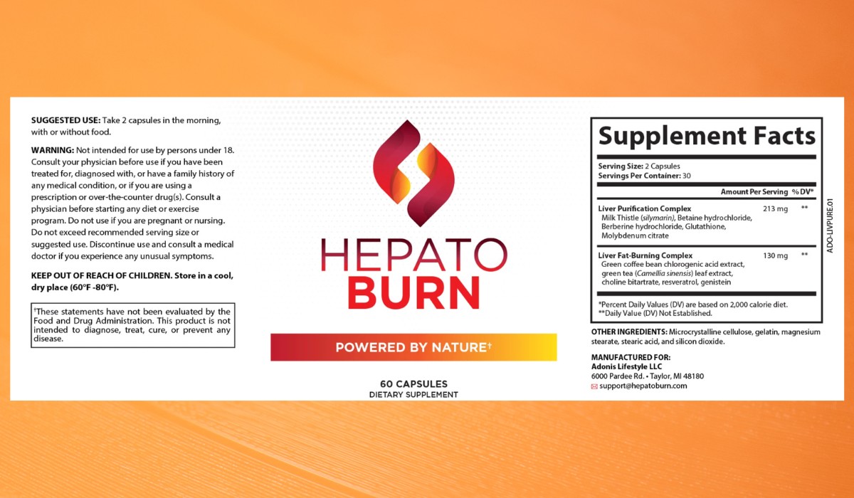 HepatoBurn Supplement Facts