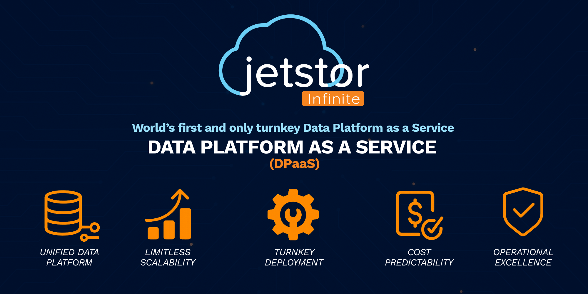 JetStor Infinite – Enterprise storage platform with rack-mounted hardware and scalable data services.
