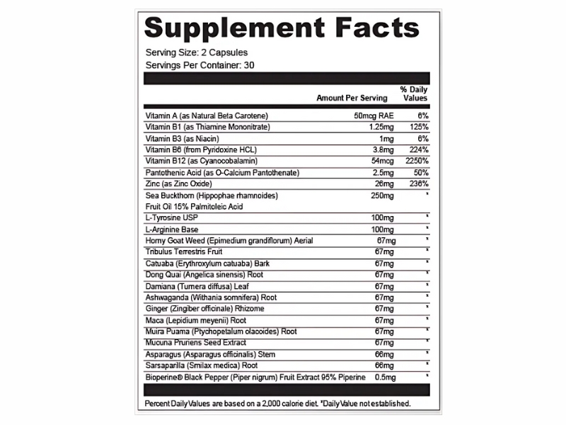 LeptiCell Best Weight Management and Energy Support Formula Supplement Facts