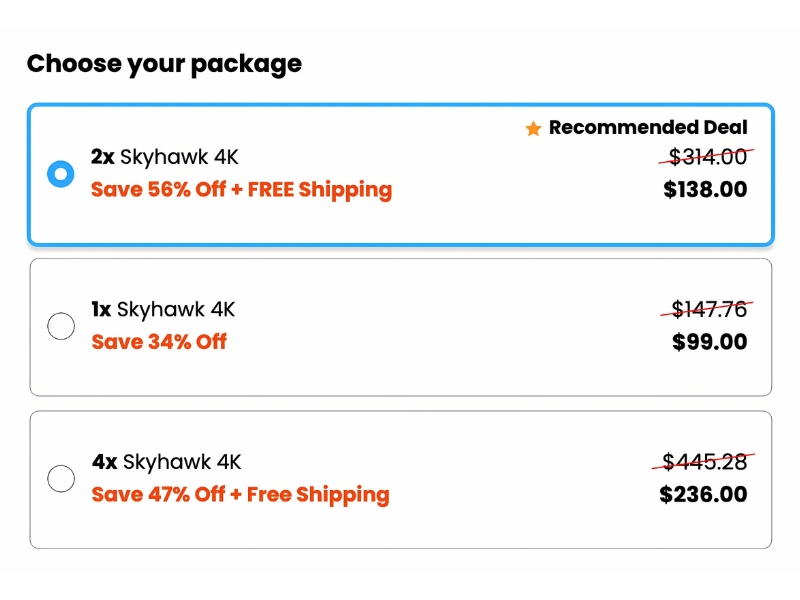 SkyHawk Drone The Highest Customer-Rated Foldable Drone, Skyhawk 4K Pro Prices Review