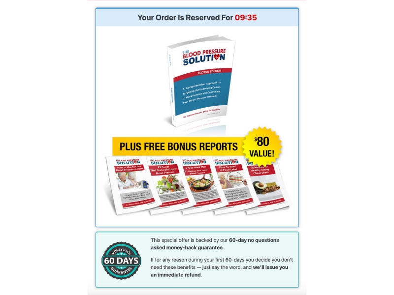 The Blood Pressure Solution Complete Hypertension Support System for High BP Price Review