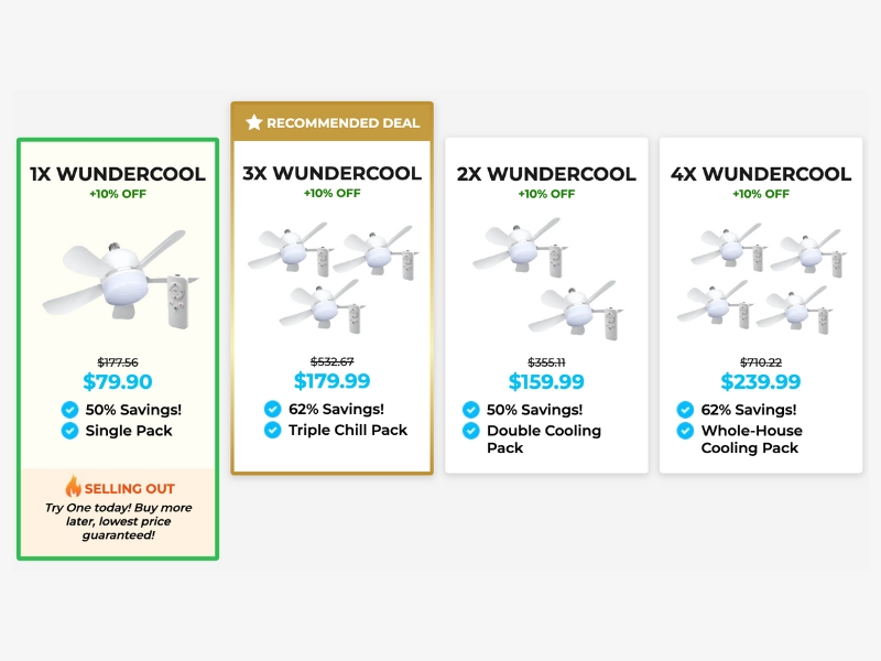 WunderCool Light Socket Fan Review Portable Ceiling Fan and Light with Remote Control by Wunder Cool Prices