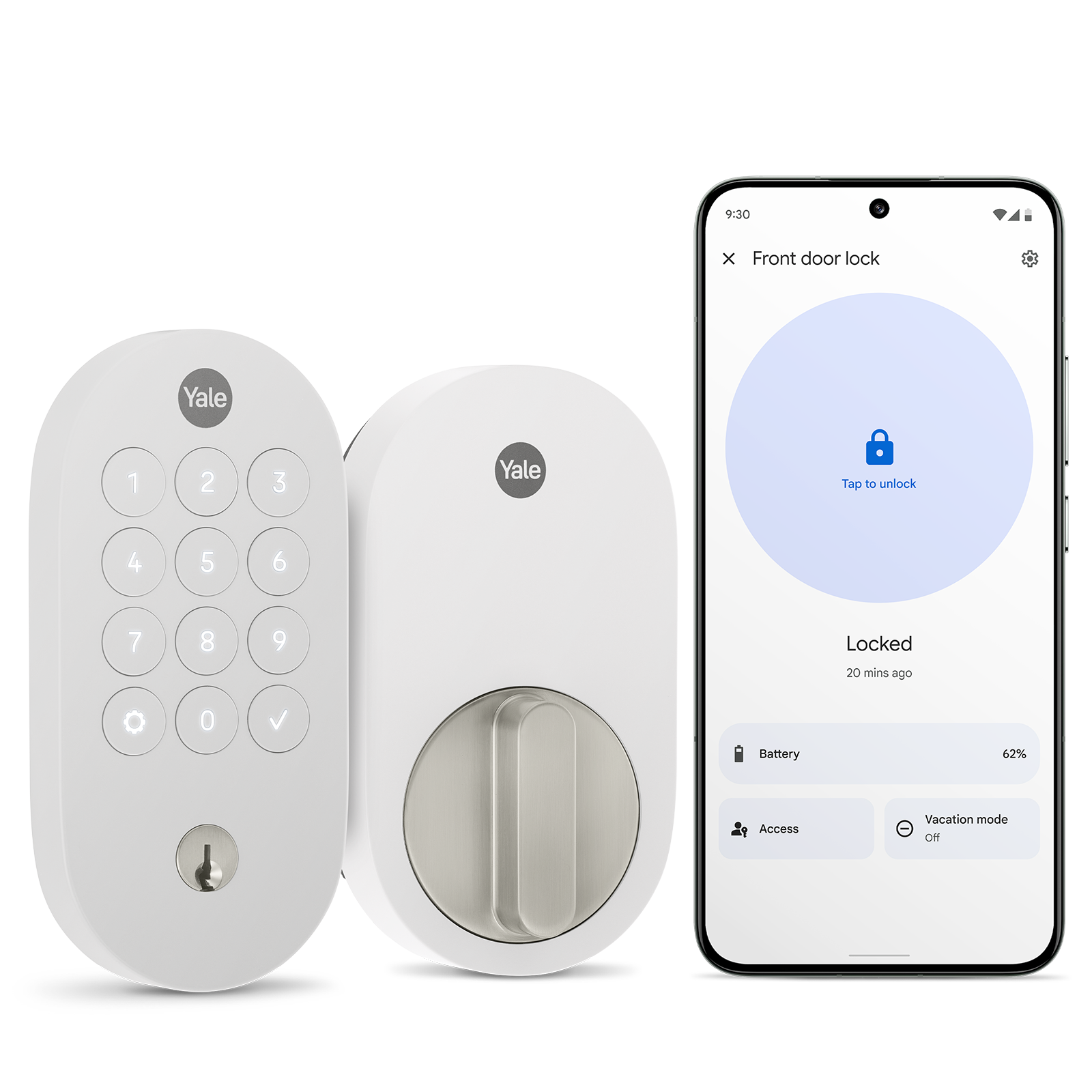 Yale Smart Lock Snow White Product Photo