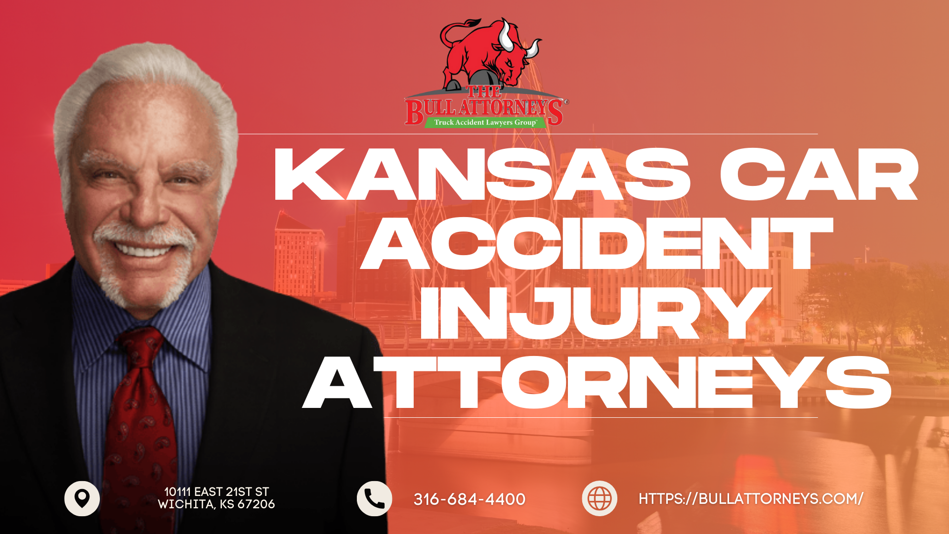 Wichita Kansas-Based Car Accident Injury Lawyer at Bull Attorneys Now Taking Rear-End Crash Cases in Salina and Newton KS